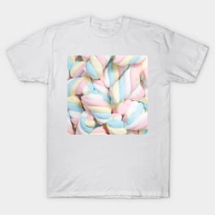 Marshmallow Candy Sweet Print Pastel T-Shirt
